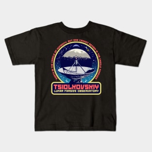 TSIOLKOVSKIY LUNAR FARSIDE OBSERVATORY Kids T-Shirt